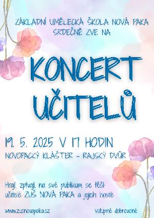 koncert - MÁJOVÝ KONCERT UČITELŮ ZUŠ NOVÁ PAKA