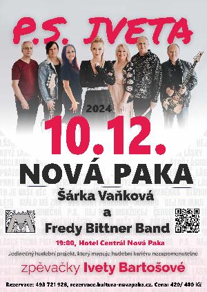 koncert - P.S. IVETA – rka Vakov a Fredy Bittner Band
