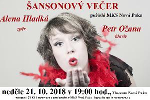 koncert - ŠANSONOVÝ VEČER – ALENA HLADKÁ A PETR OŽANA