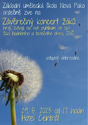 koncert - Závěrečný koncert žáků ZUŠ NOVÁ PAKA