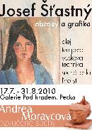 Josef ��astn� - obrazy a grafika, Andrea Moravcov� - ozvu�en� sochy
