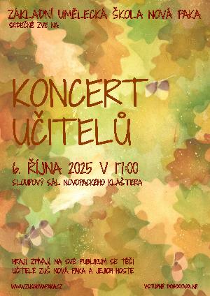 koncert - Podzimn koncert uitel ZU NOV PAKA